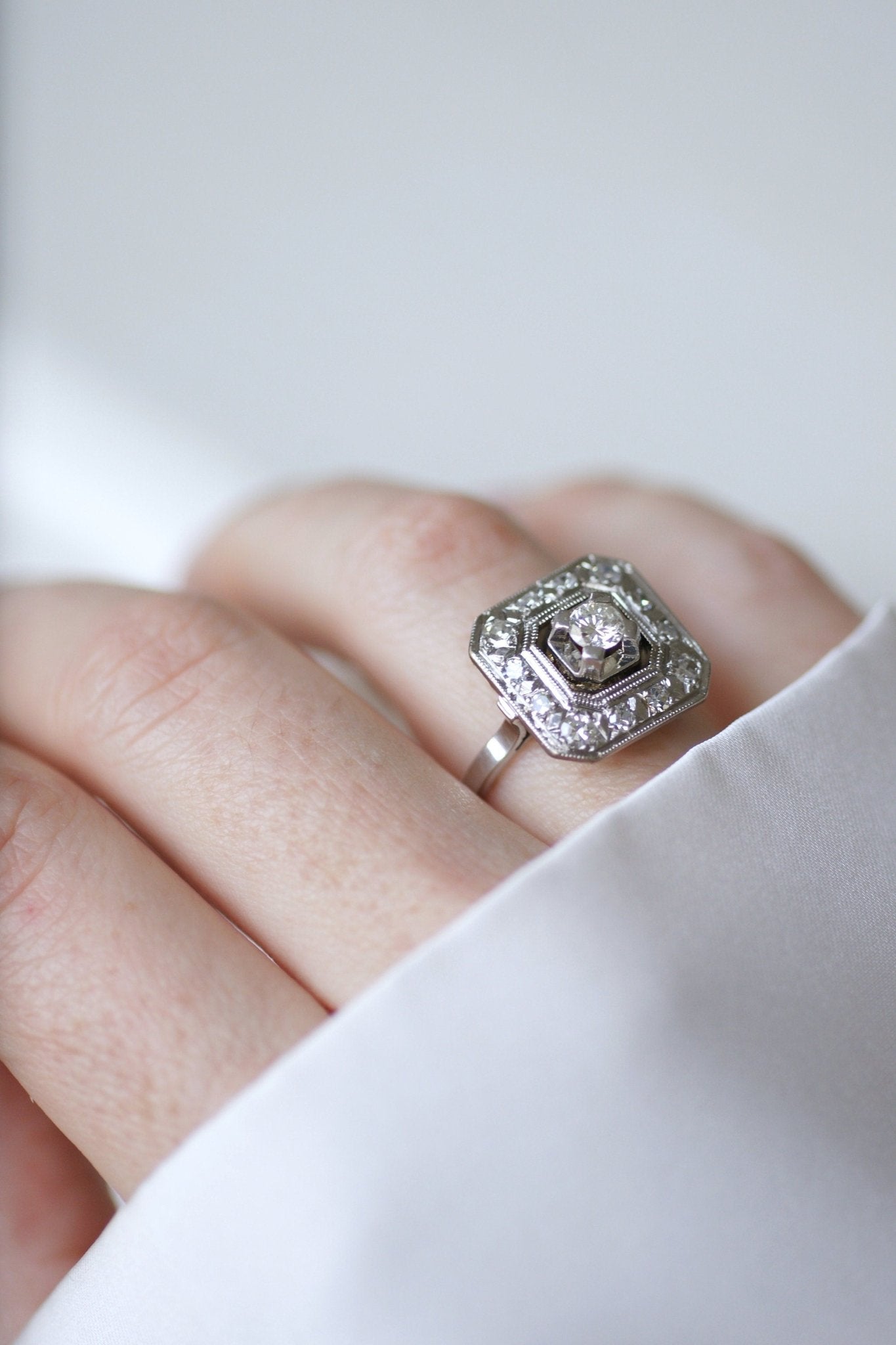 Bague Fiancaille Art Deco