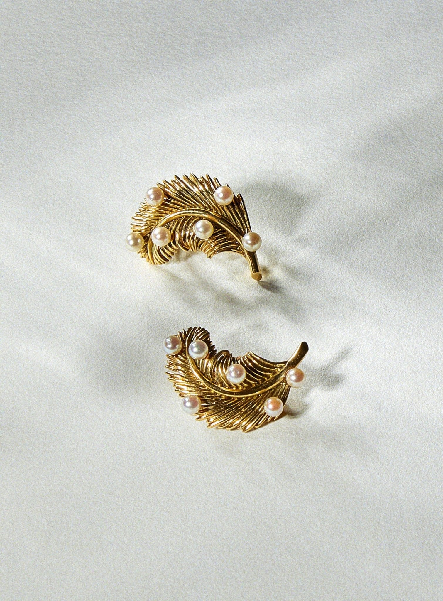 Boucles D'oreilles Anciennes Vintage à Clips - Alliage Doré - Occasion