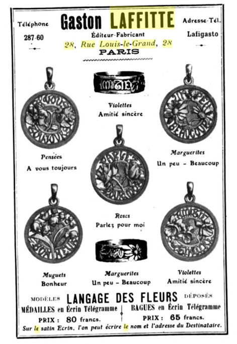 Gaston Laffitte yellow gold and enamel Pâquerette Un Peu Beaucoup medal