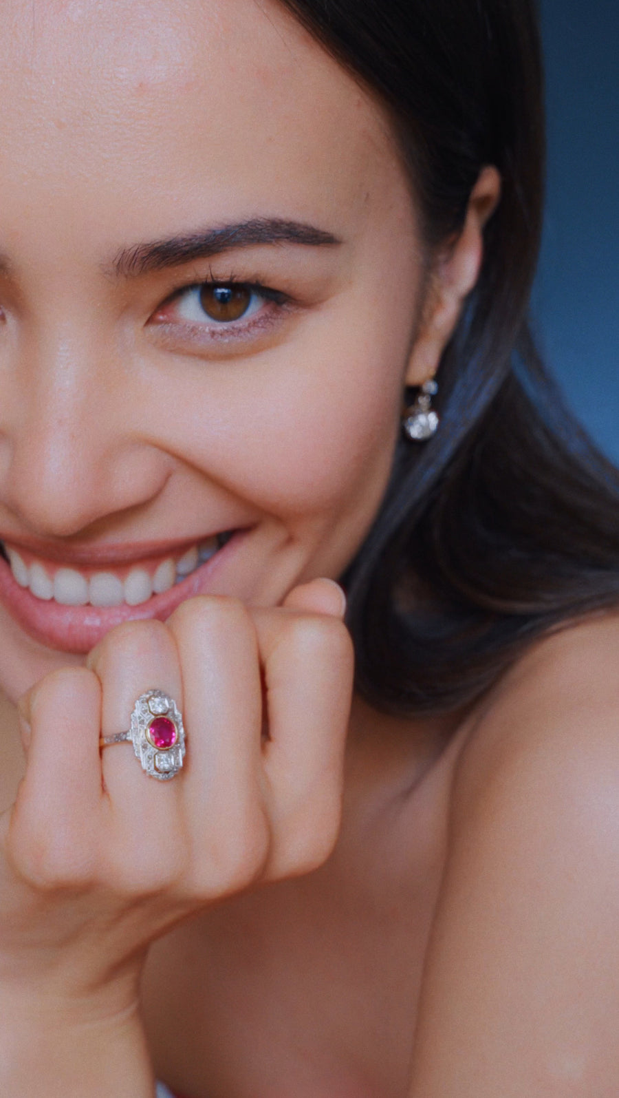 Dormeuses Diamonds 2,45 Cts on Gold and Platinum - Galerie Pénélope