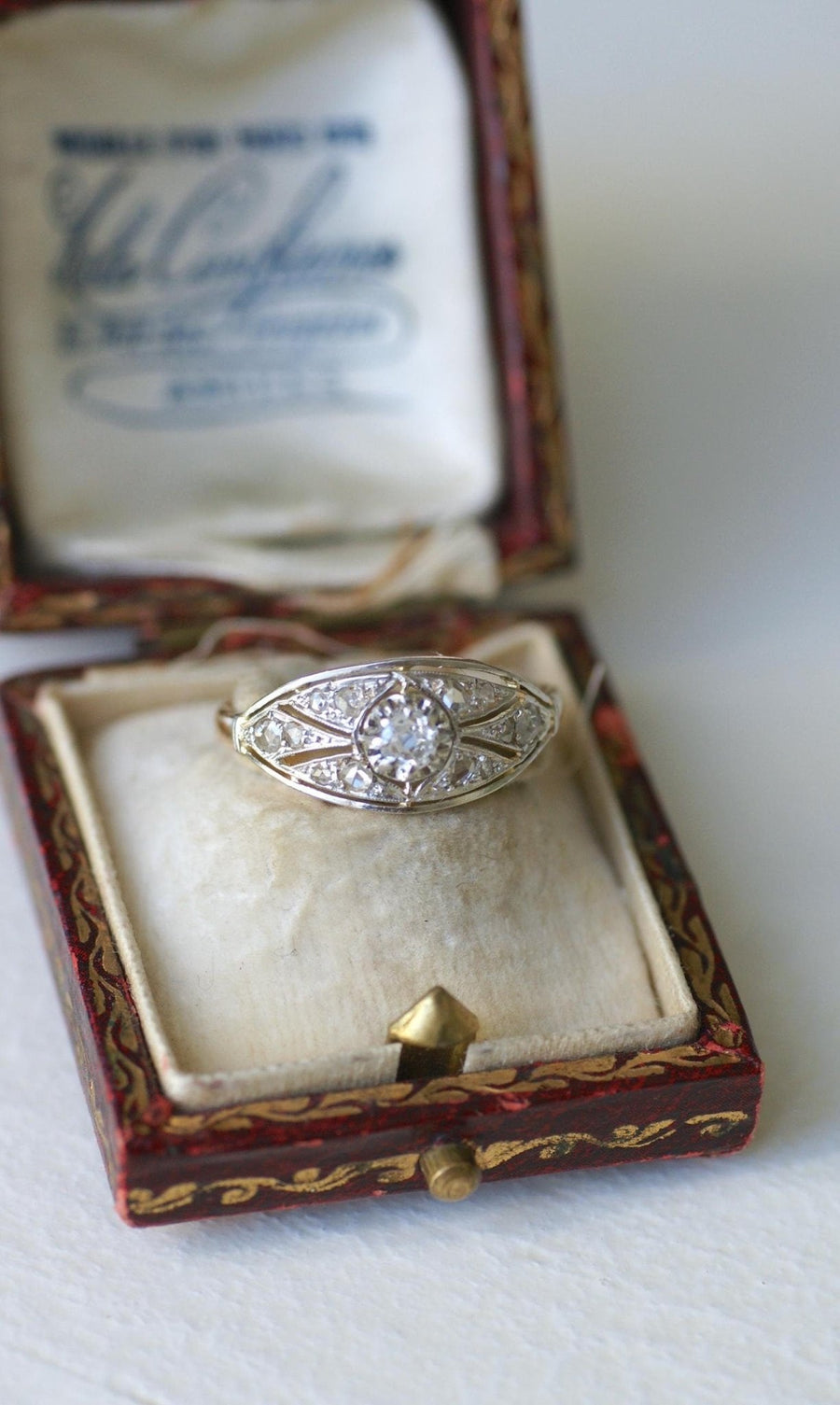 Art Deco Diamond Headband Ring - Galerie Pénélope