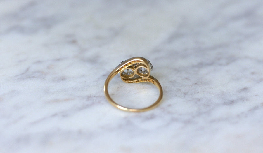 Toi et Moi Diamants Engagement Ring - Galerie Pénélope