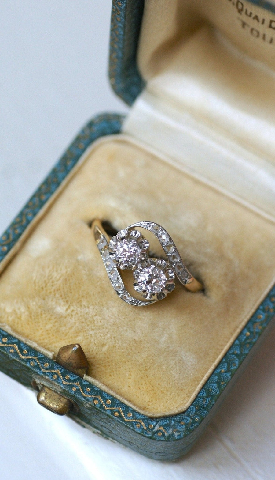 Toi et Moi Diamants Engagement Ring - Galerie Pénélope