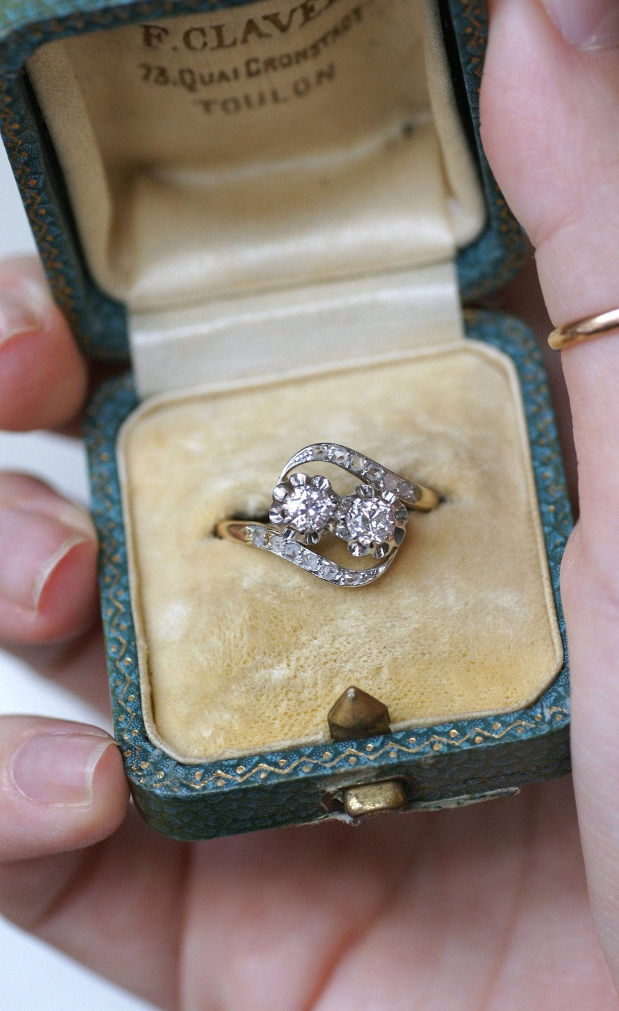 Toi et Moi Diamants Engagement Ring - Galerie Pénélope