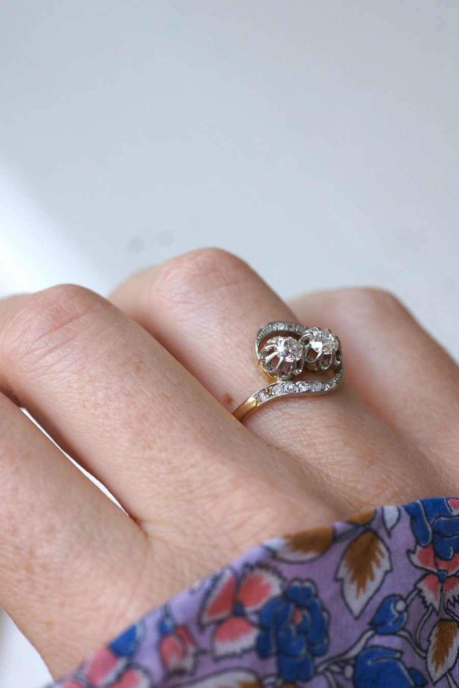 Toi et Moi Diamants Engagement Ring - Galerie Pénélope