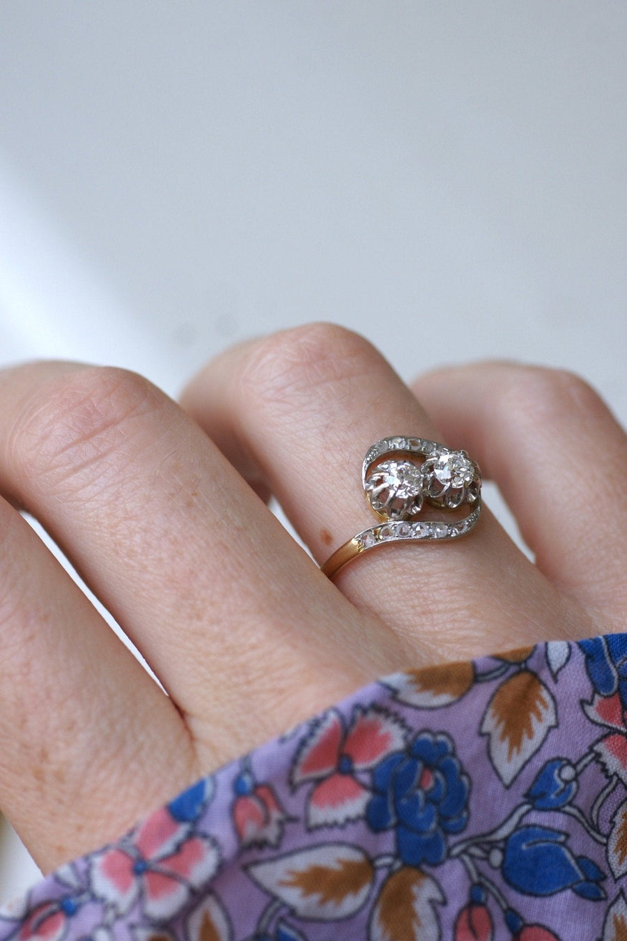 Toi et Moi Diamants Engagement Ring - Galerie Pénélope