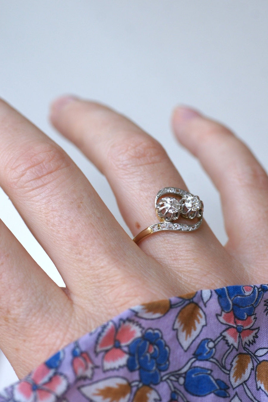 Toi et Moi Diamants Engagement Ring - Galerie Pénélope