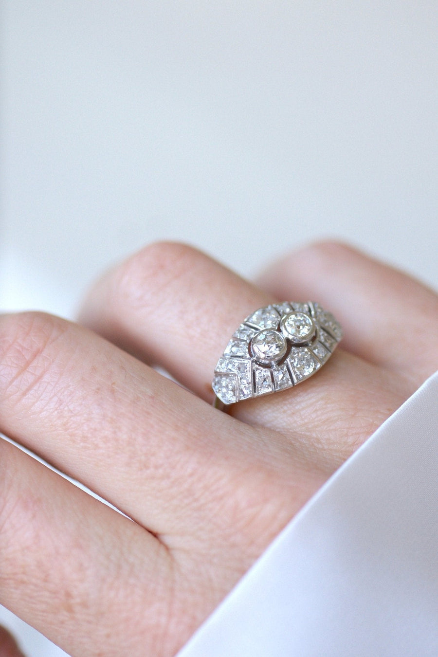 Art Deco Diamond Dome Ring - Galerie Pénélope