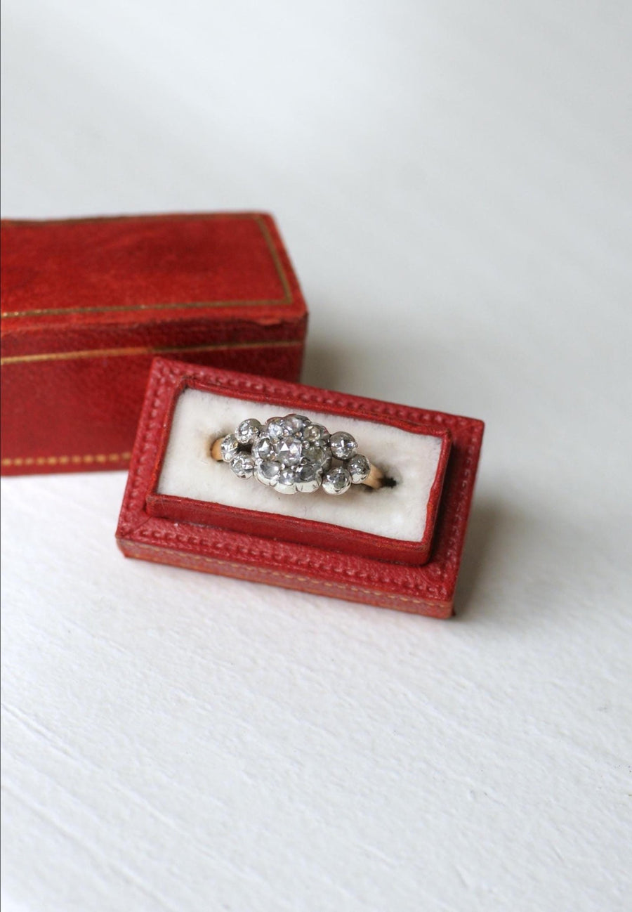 Antique Marguerite Diamond Garter Ring - Galerie Pénélope