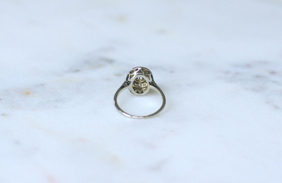 Oval Art Deco Diamond Ring - Galerie Pénélope
