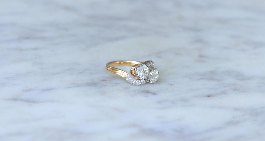 Toi et Moi Diamond Ring 1.25 Cts - Galerie Pénélope