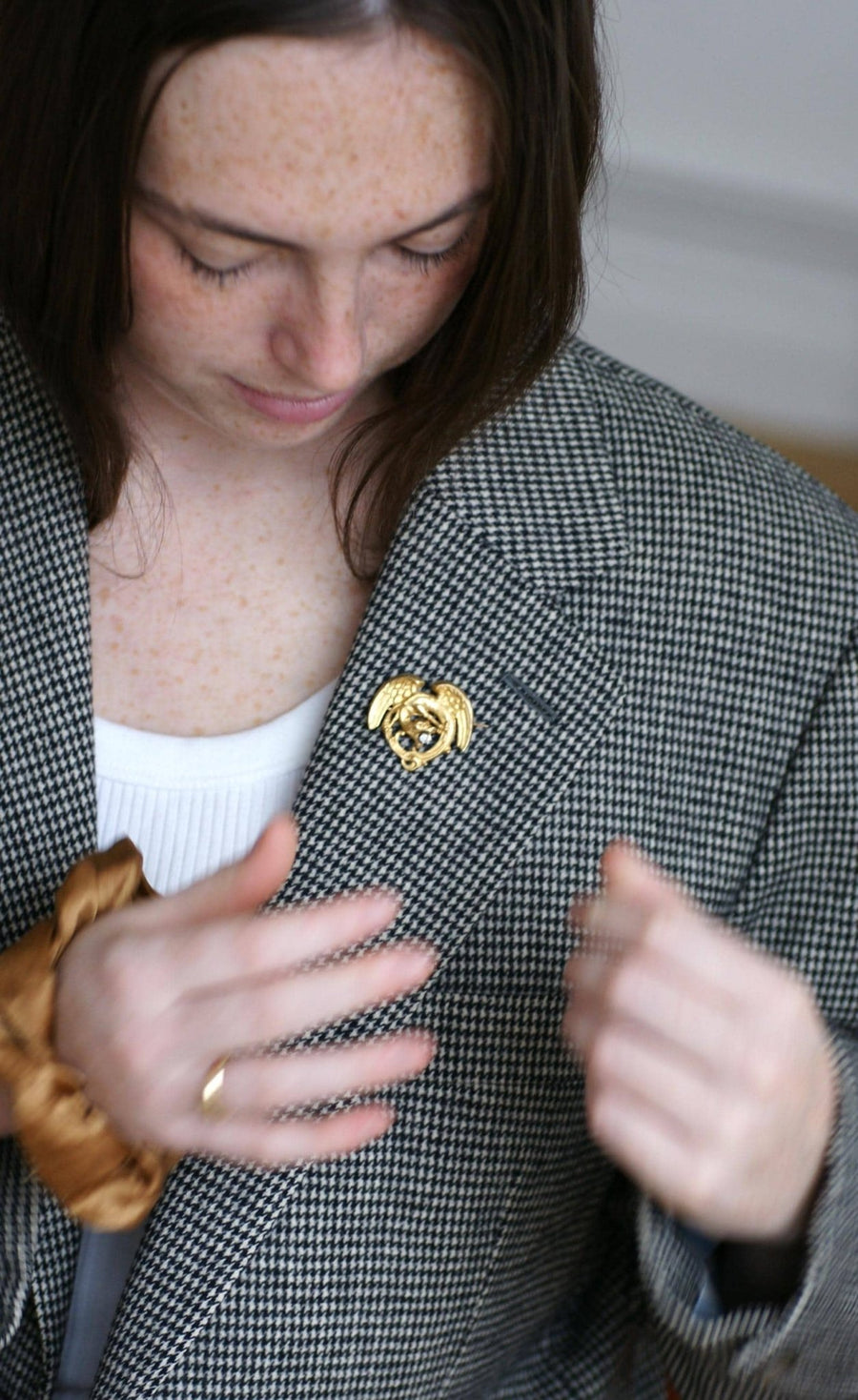 Antique Gold and Diamond Chimera Brooch - Galerie Pénélope