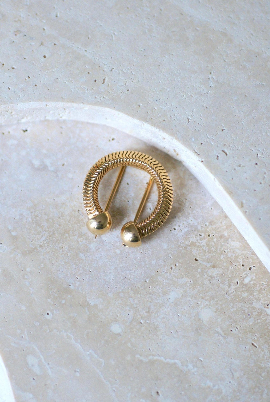 Retro Mellerio Dits Meller Yellow Gold Brooch - Galerie Pénélope