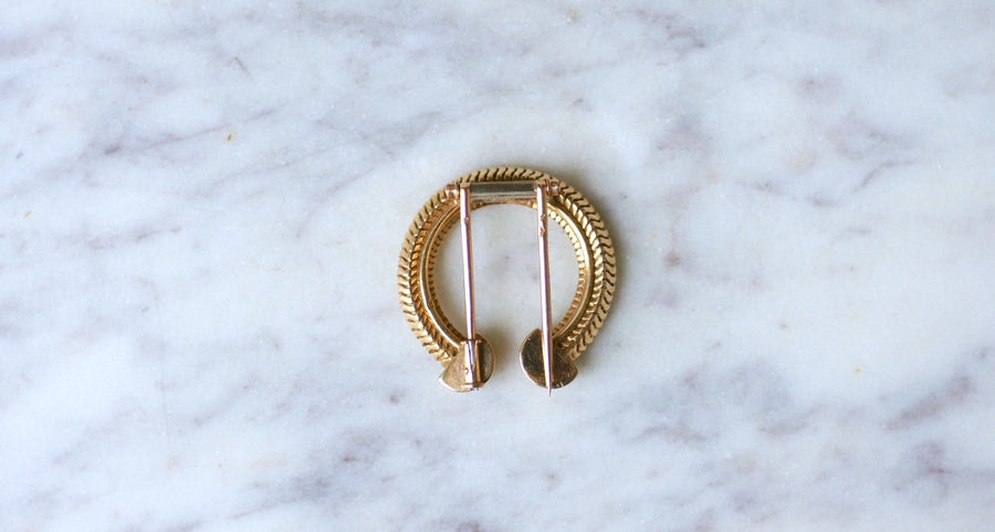 Retro Mellerio Dits Meller Yellow Gold Brooch - Galerie Pénélope