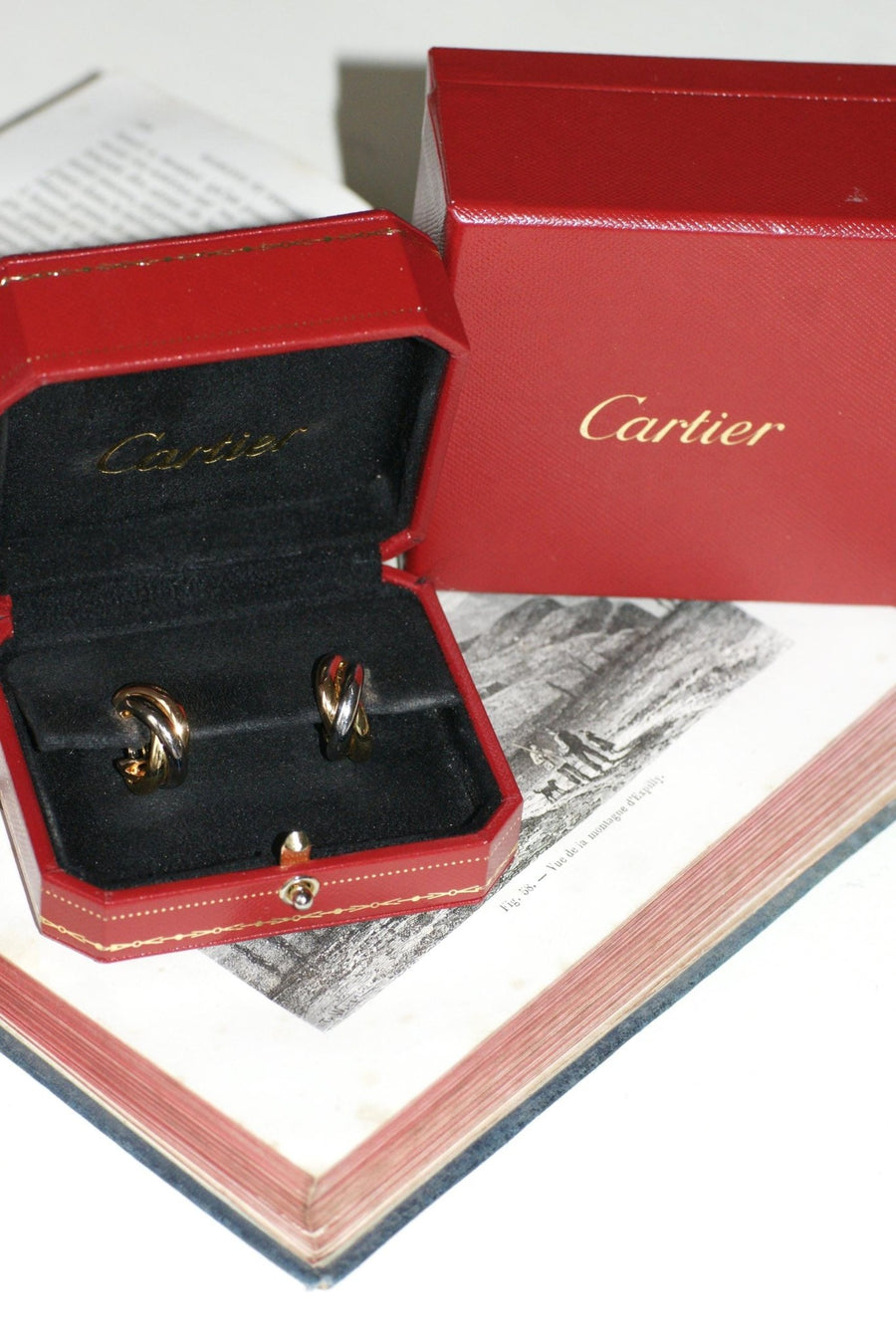 Creoles Cartier Trinity Trois Ors Petit Modèle - Galerie Pénélope