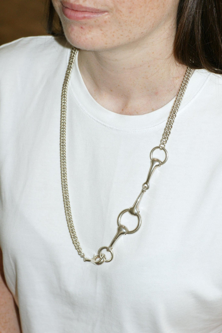 Hermès Silver Bridle Necklace 73.00 cm - Galerie Pénélope