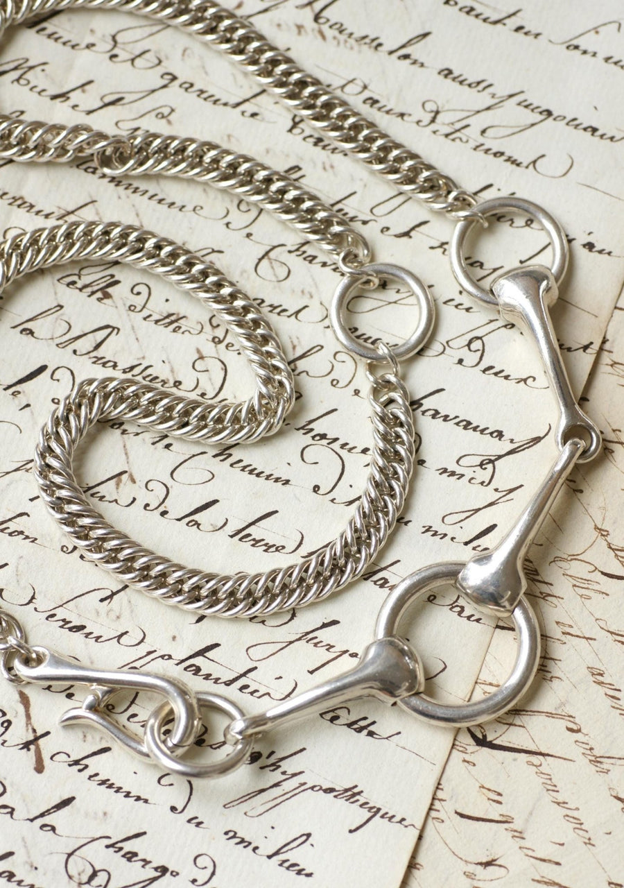 Hermès Silver Bridle Necklace 73.00 cm - Galerie Pénélope