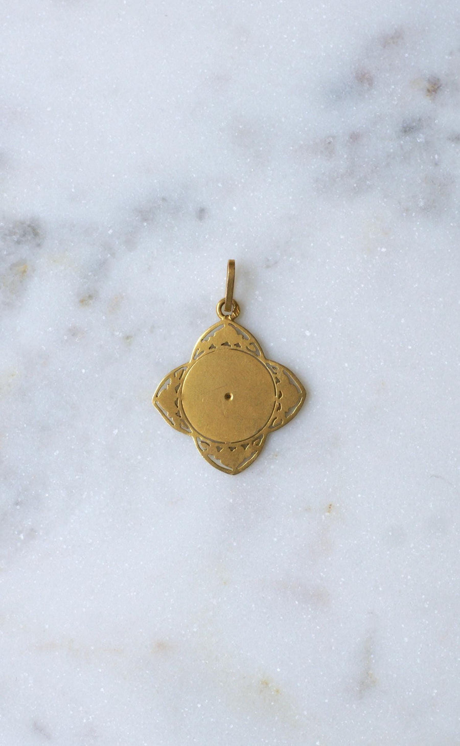 Antique Yellow Gold Lucky Star Medal