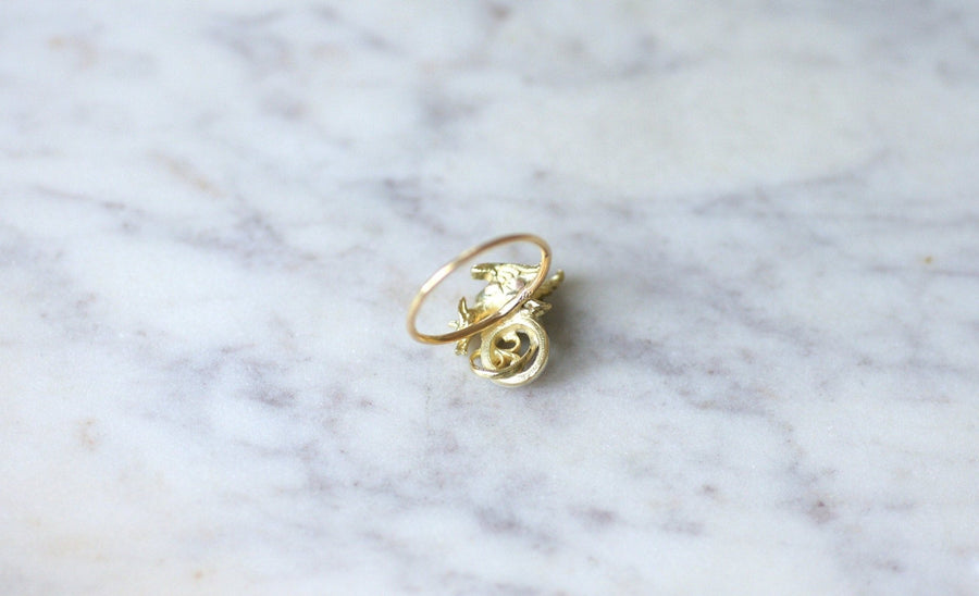 Antique gold and diamond chimera ring - Galerie Pénélope