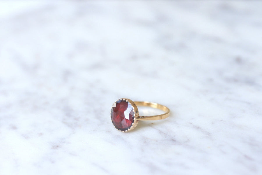 Antique Perpignan garnet ring - Galerie Pénélope