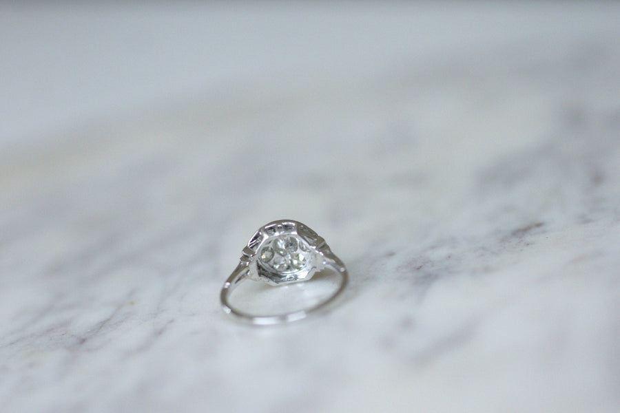 Art Deco geometric diamond ring - Penelope Gallery