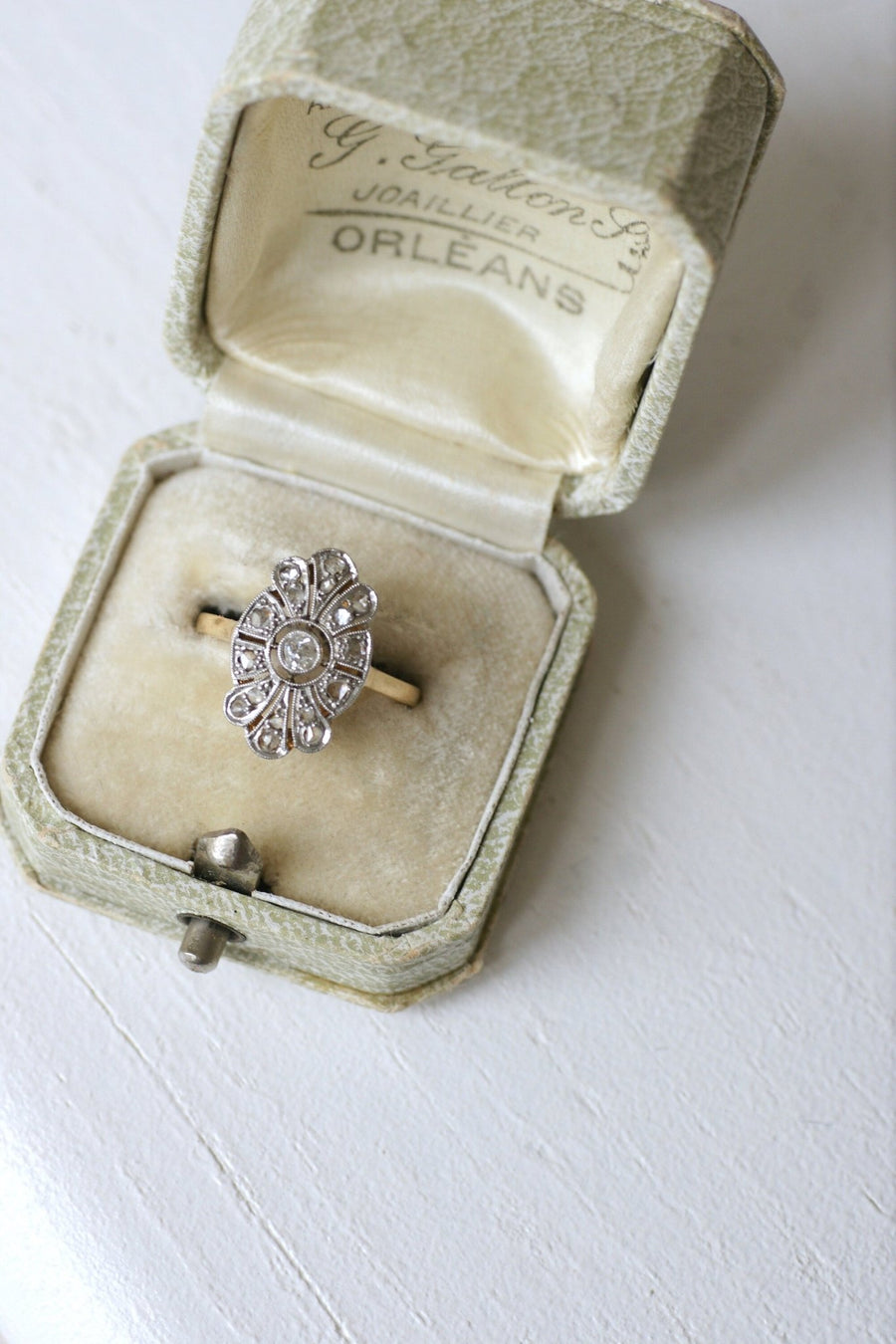 Art Deco marquise diamond ring - Penelope Gallery