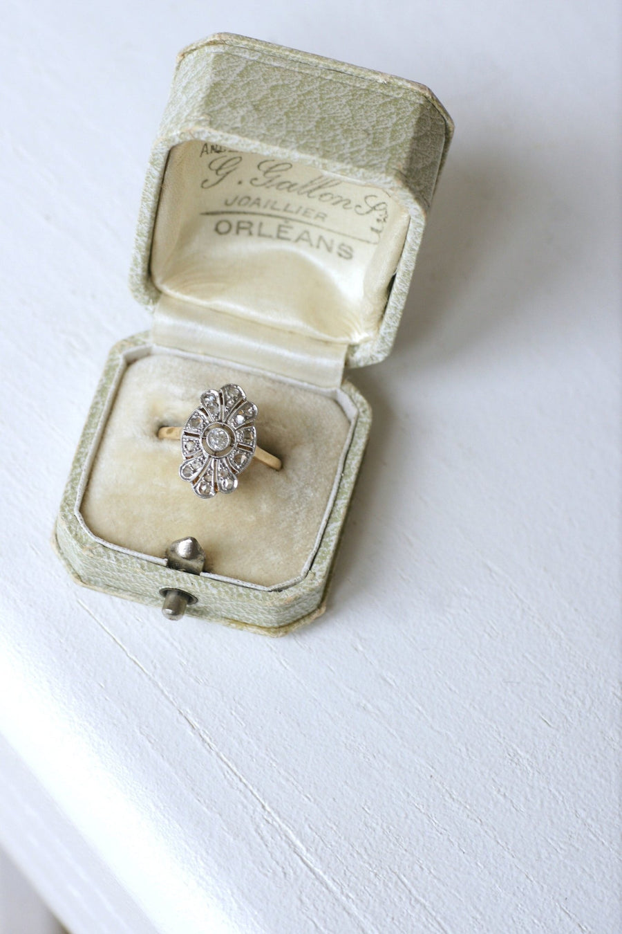 Art Deco marquise diamond ring - Penelope Gallery