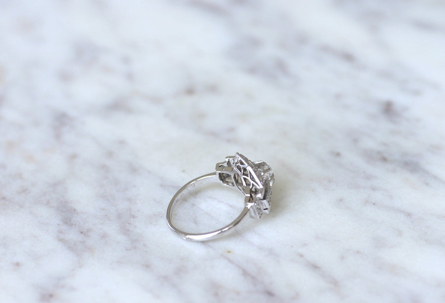 Art Deco Ring, Gold, Platinum and Diamonds - Penelope Gallery