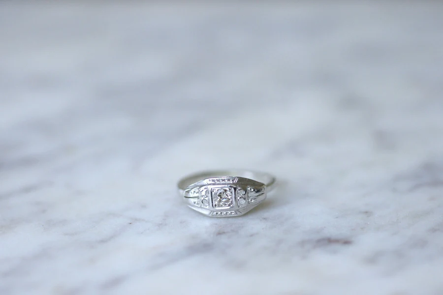Art Deco diamond band ring - Penelope Gallery