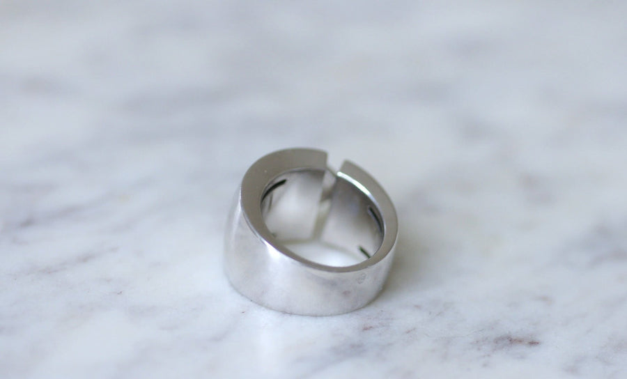 Ring Chaumet Liens croisés XL white gold diamonds - Galerie Pénélope