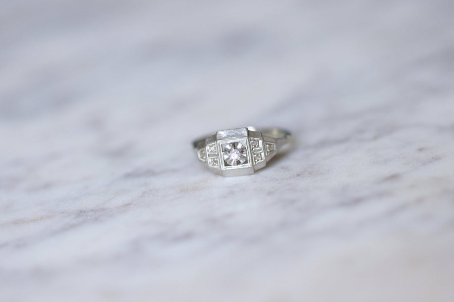 Art Deco diamond engagement ring - Penelope Gallery