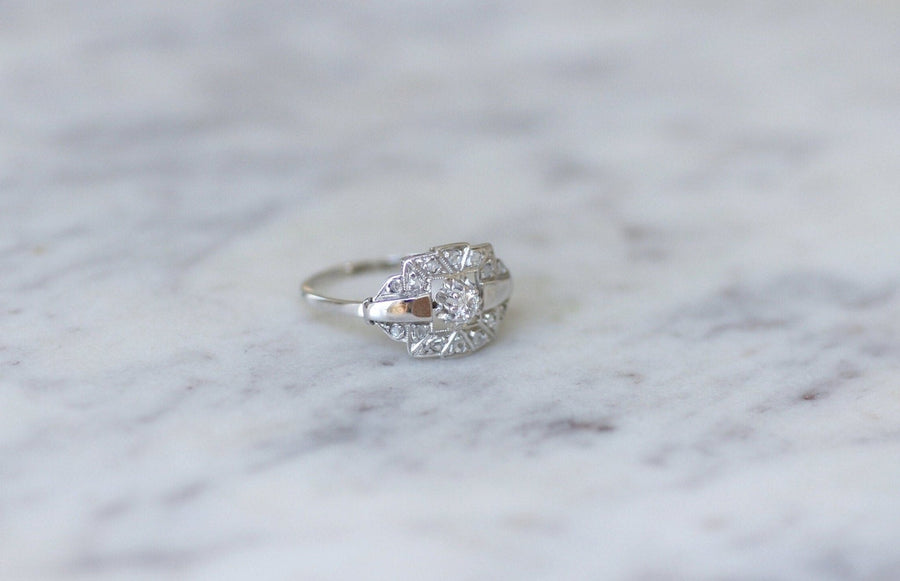 Art Deco diamond engagement ring - Penelope Gallery