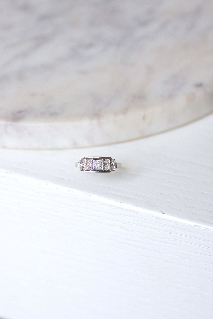 Art Deco diamond engagement ring - Penelope Gallery