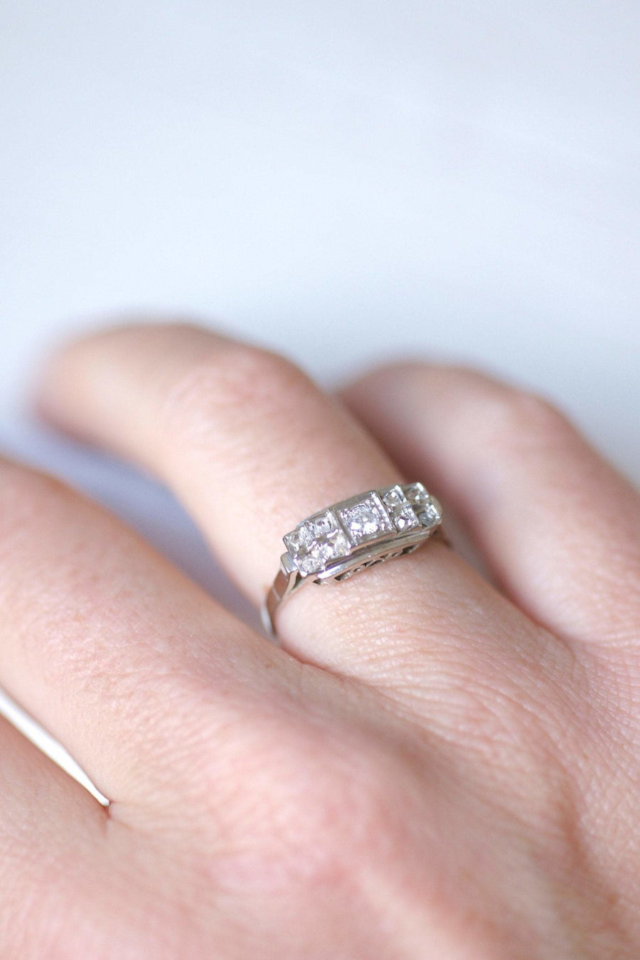 Art Deco diamond engagement ring - Penelope Gallery