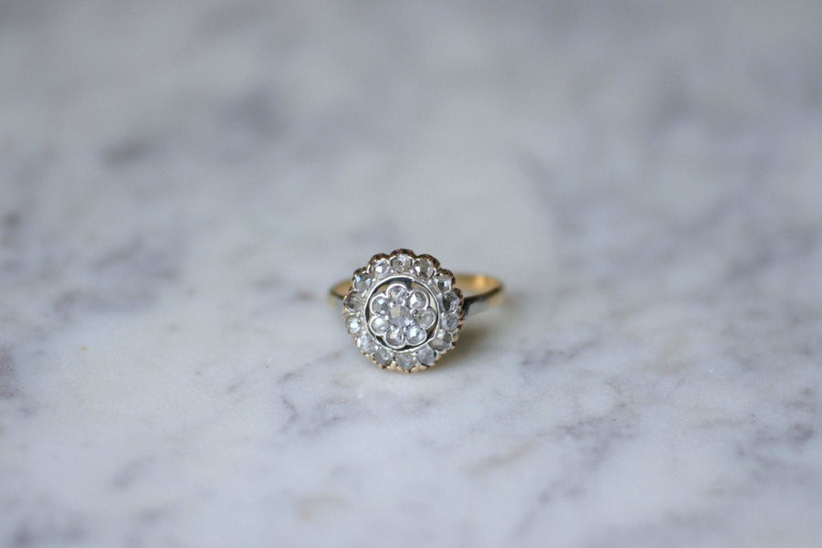 Daisy diamond engagement ring - Penelope Gallery