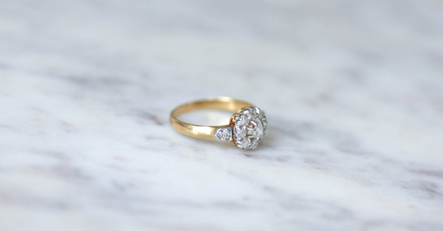 Daisy diamond engagement ring - Penelope Gallery