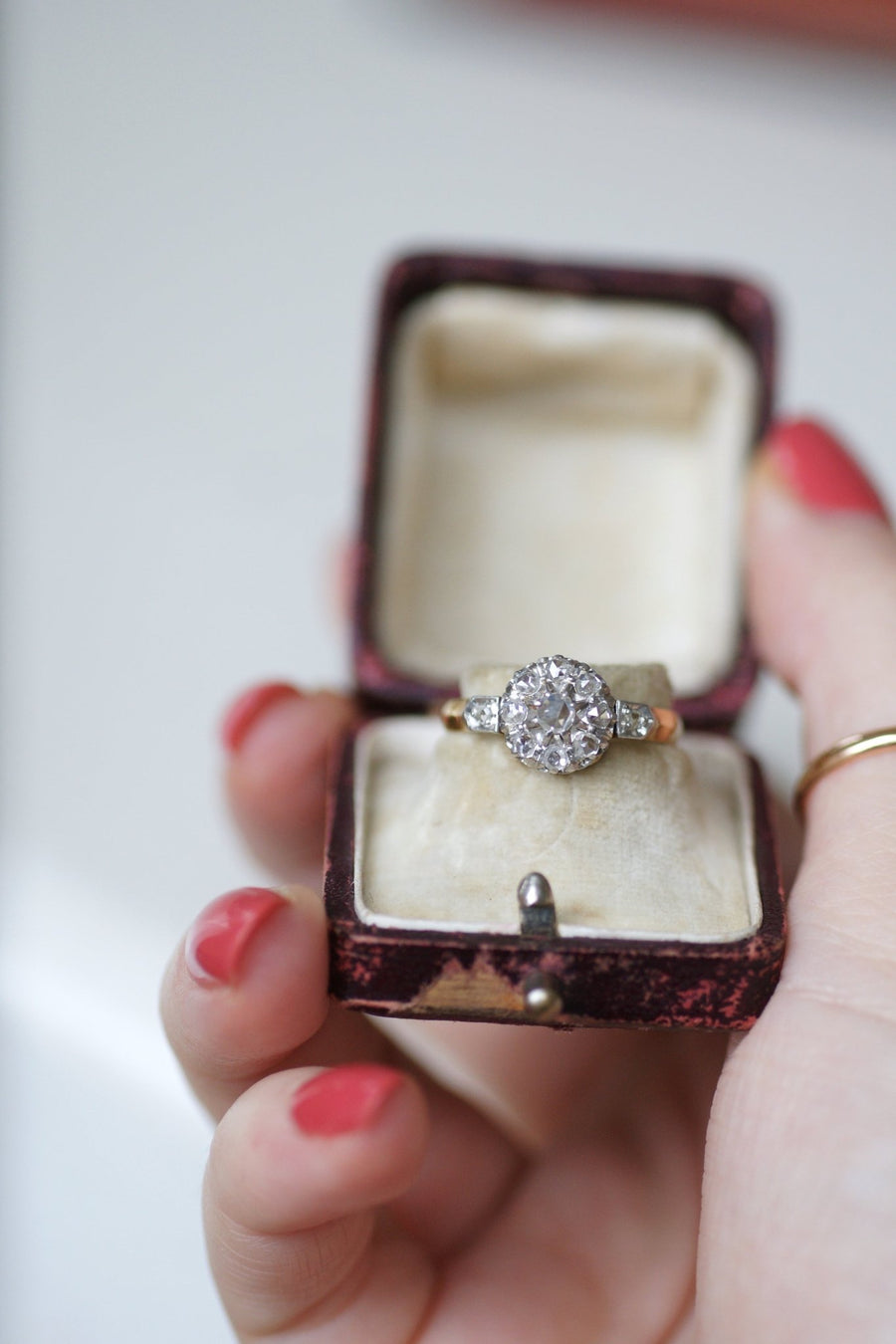 Daisy diamond engagement ring - Penelope Gallery