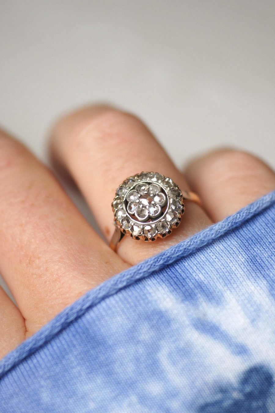 Daisy diamond engagement ring - Penelope Gallery