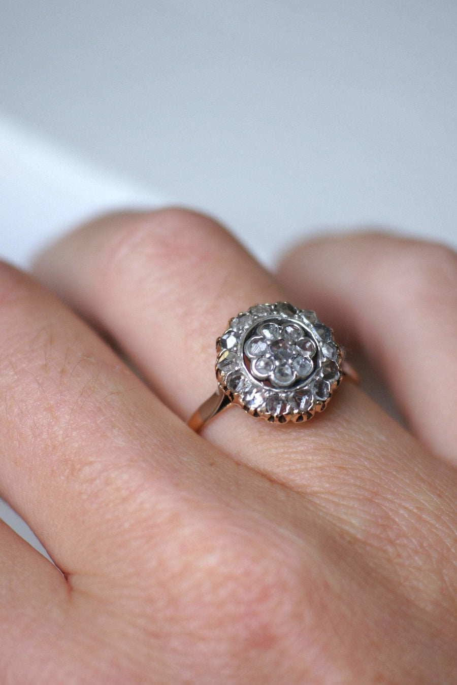 Daisy diamond engagement ring - Penelope Gallery