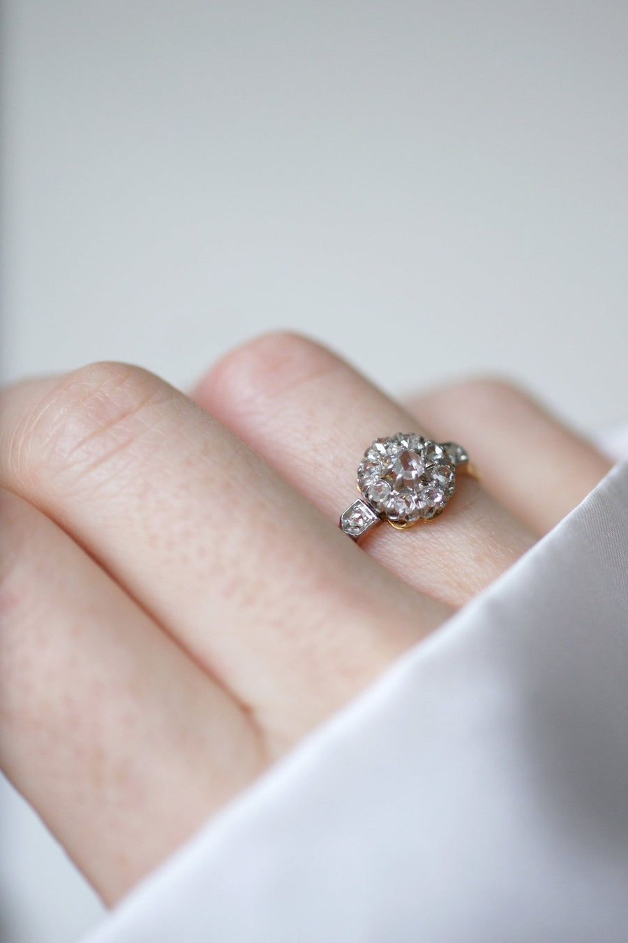 Daisy diamond engagement ring - Penelope Gallery