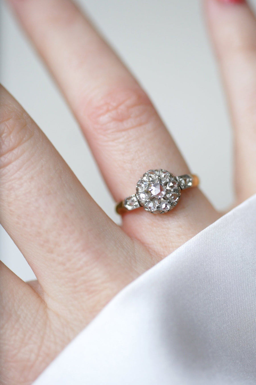 Daisy diamond engagement ring - Penelope Gallery