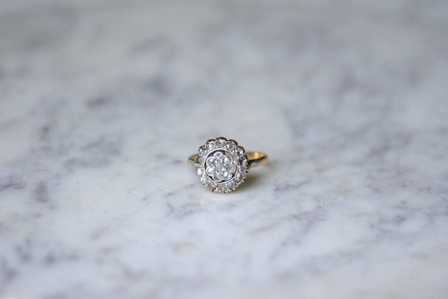 Daisy diamond engagement ring - Penelope Gallery