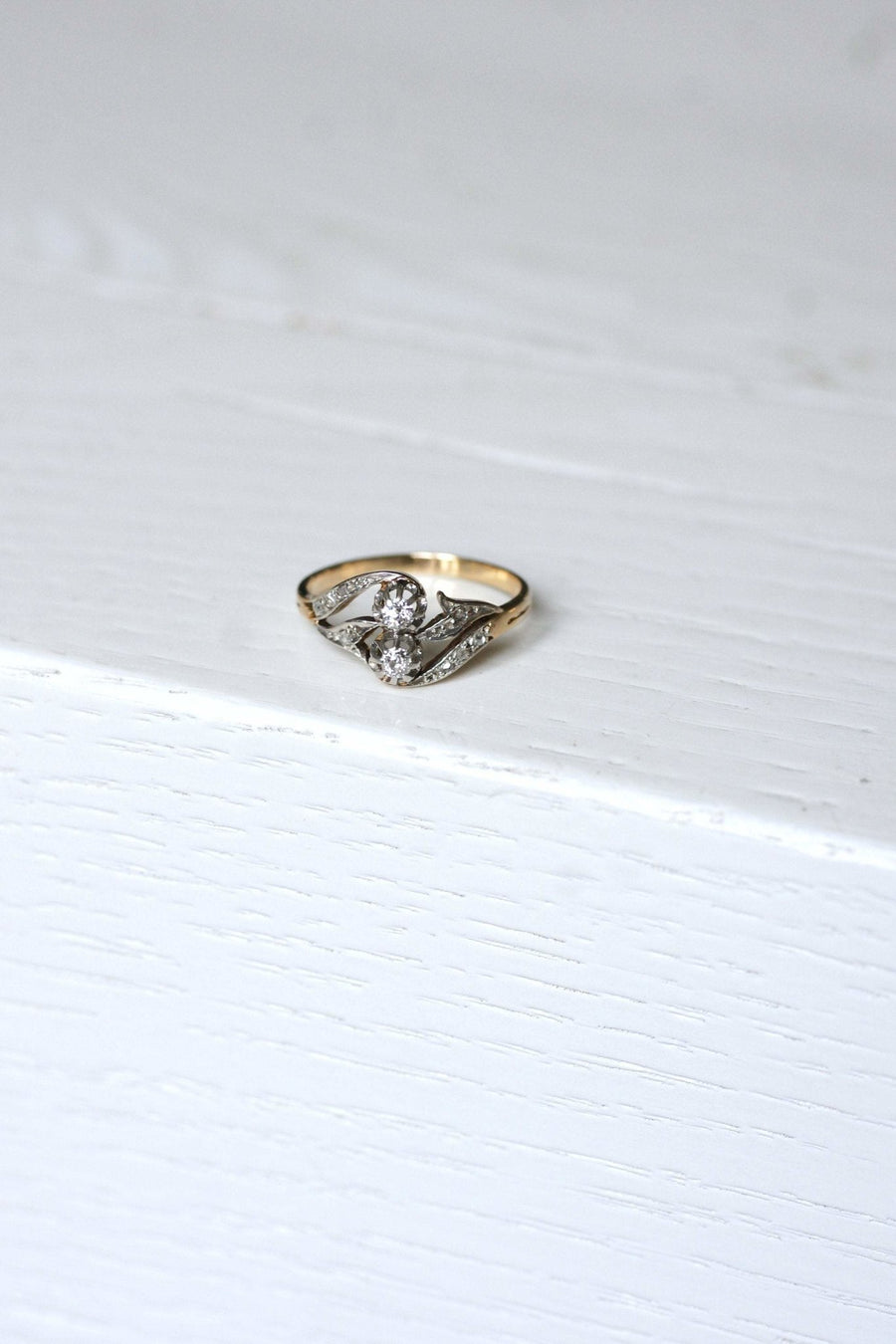 You & Me Diamond Engagement Ring - Penelope Gallery