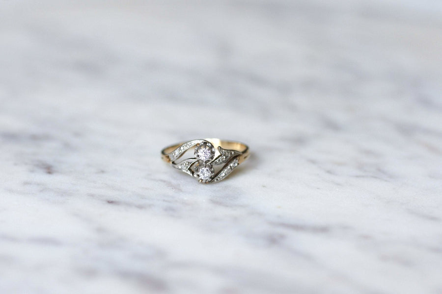 You & Me Diamond Engagement Ring - Penelope Gallery