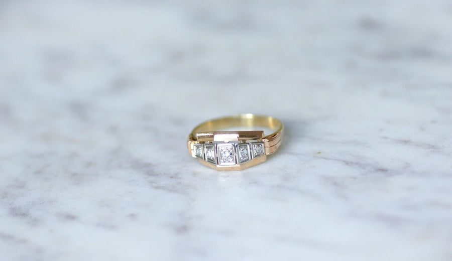 Art Deco bandeau diamond ring - Galerie Pénélope