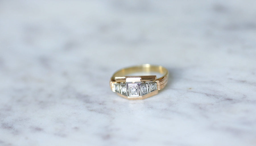 Art Deco bandeau diamond ring - Galerie Pénélope