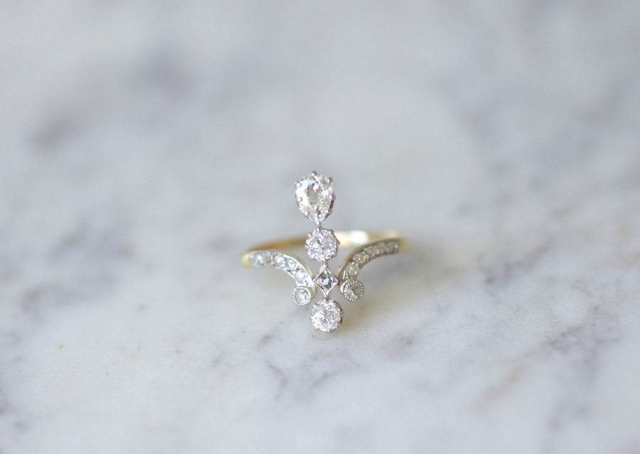 Duchess pear diamond ring - Penelope Gallery