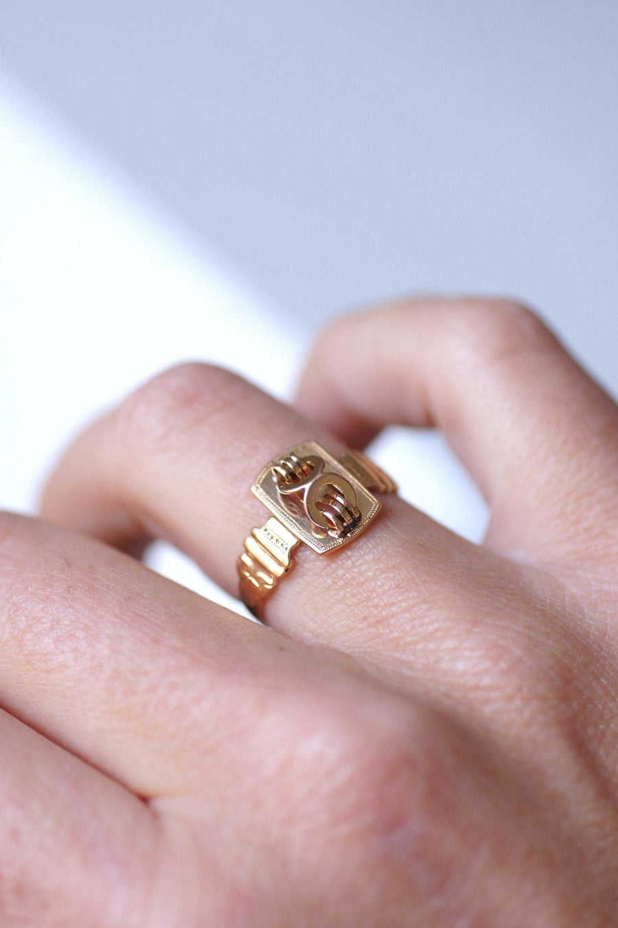 Antique rose gold eternity ring - Galerie Pénélope