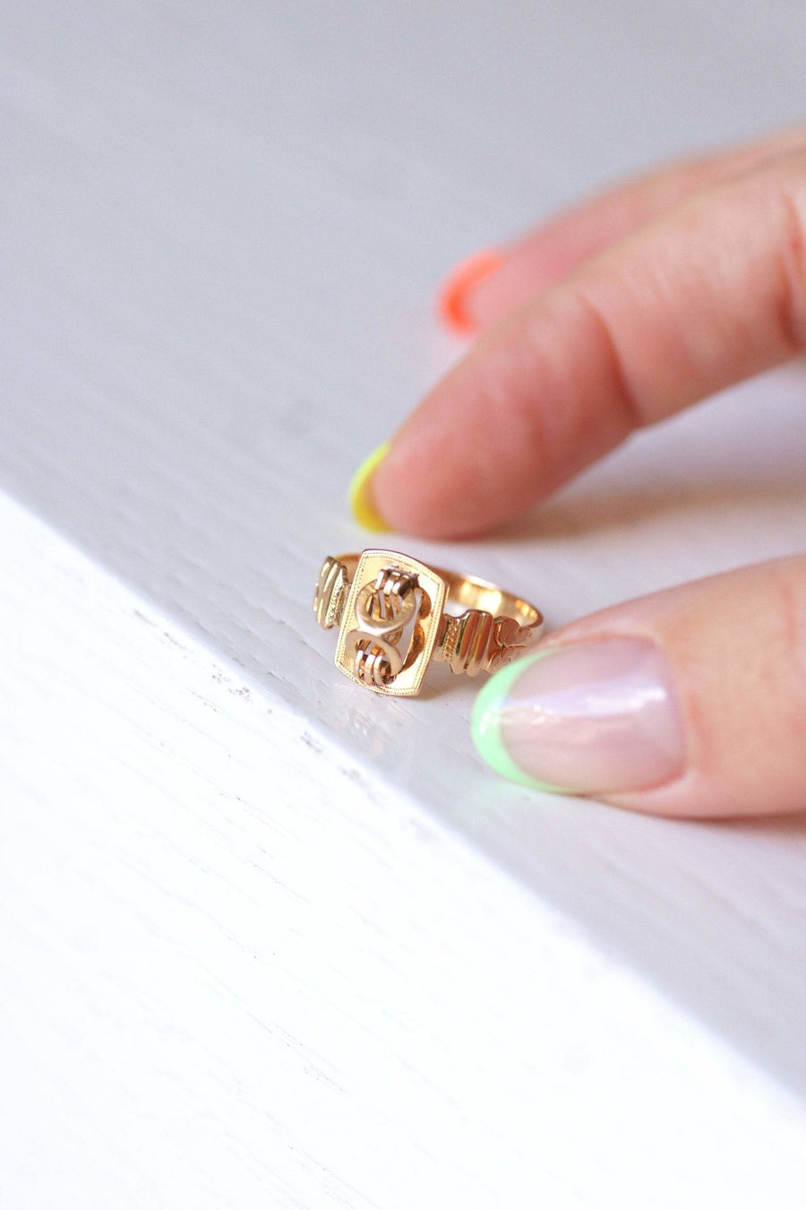 Antique rose gold eternity ring - Galerie Pénélope