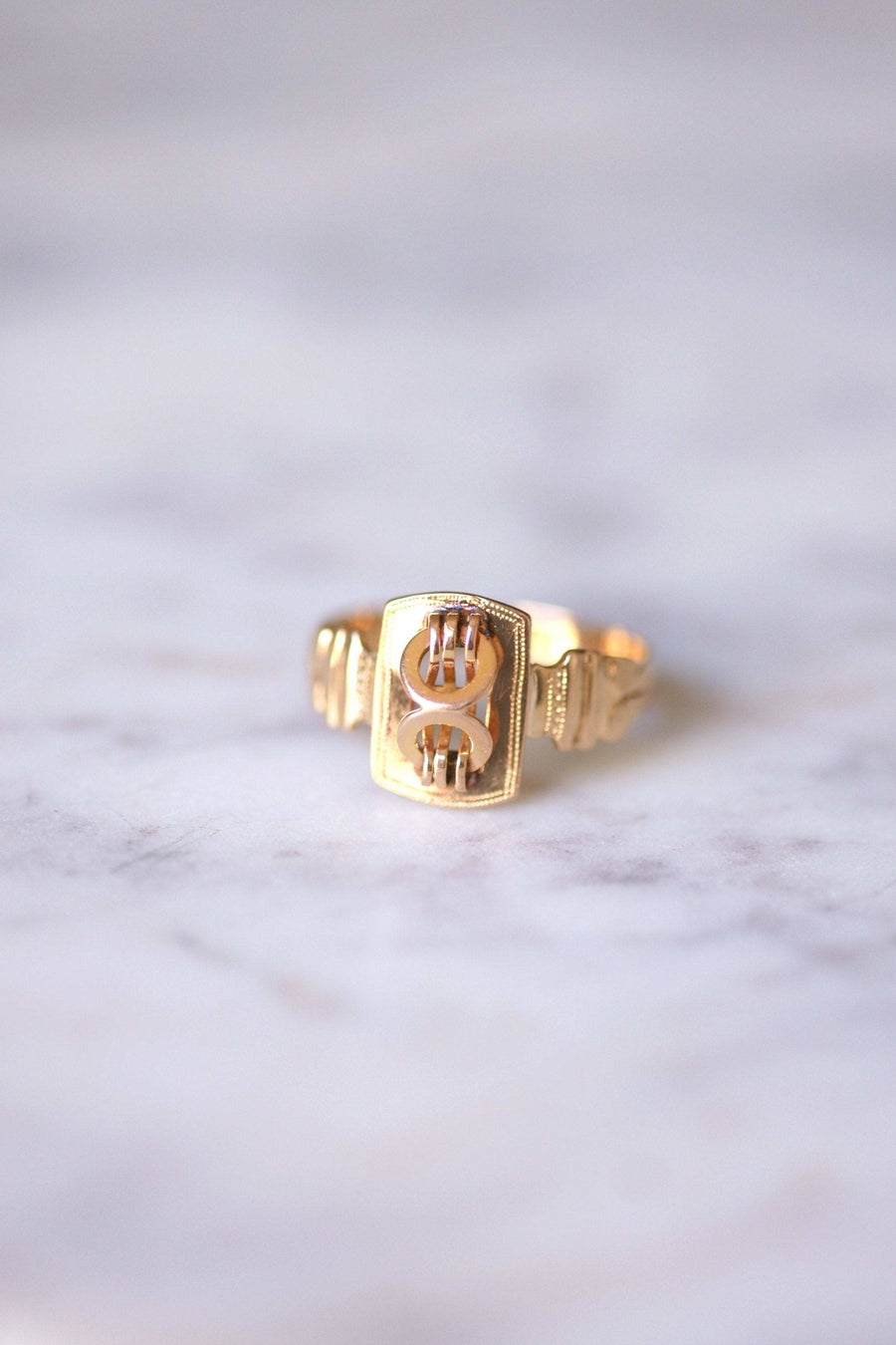 Antique rose gold eternity ring - Galerie Pénélope